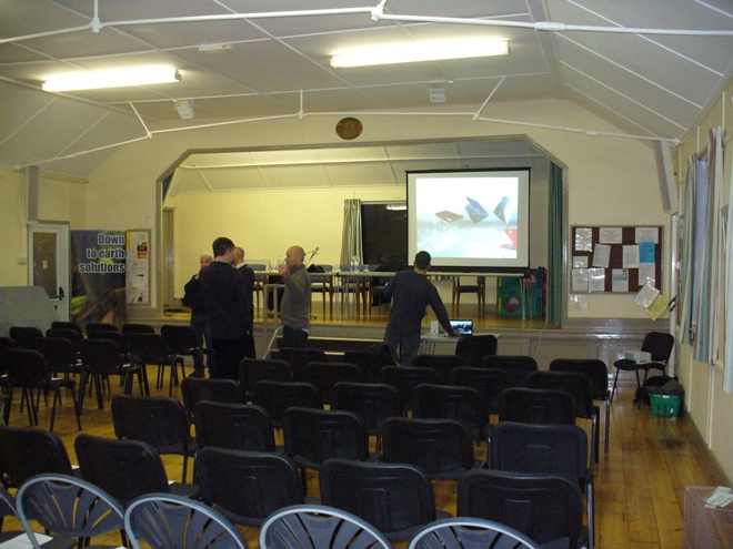 Public Meeting 21-3-13 setting up